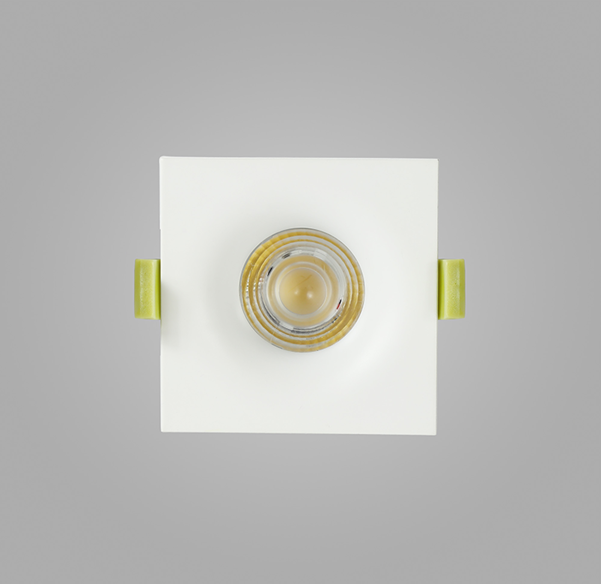 Bruve 12 Tridonic powered 12W 2700K 1200lm 36° LED Engine,300mA , CRI>90 LED Engine Matt White Fixed Square Recessed Downlight, Inner Glass cover, IP65 DM201580  Dlux Bruve SQ 12 IP65